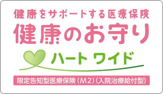 健康をサポートする医療保険 健康のお守り ハード・ワイド